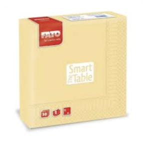 Serviettes 2 plis 33 x 33 Champagne